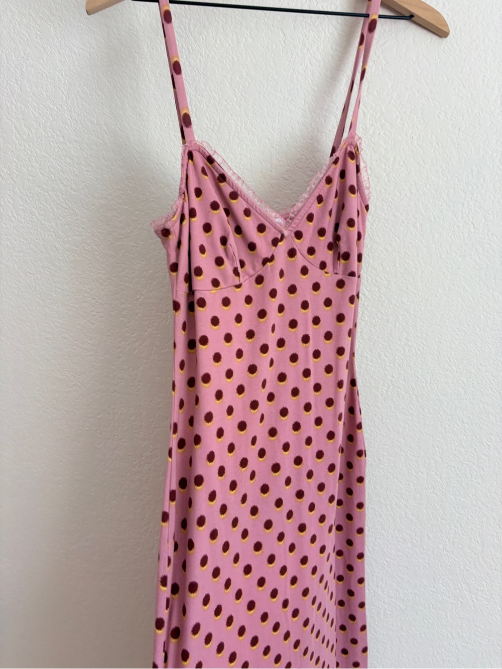 Reformation Cesca Pink Polka Dot Dress - Picture 5 of 8